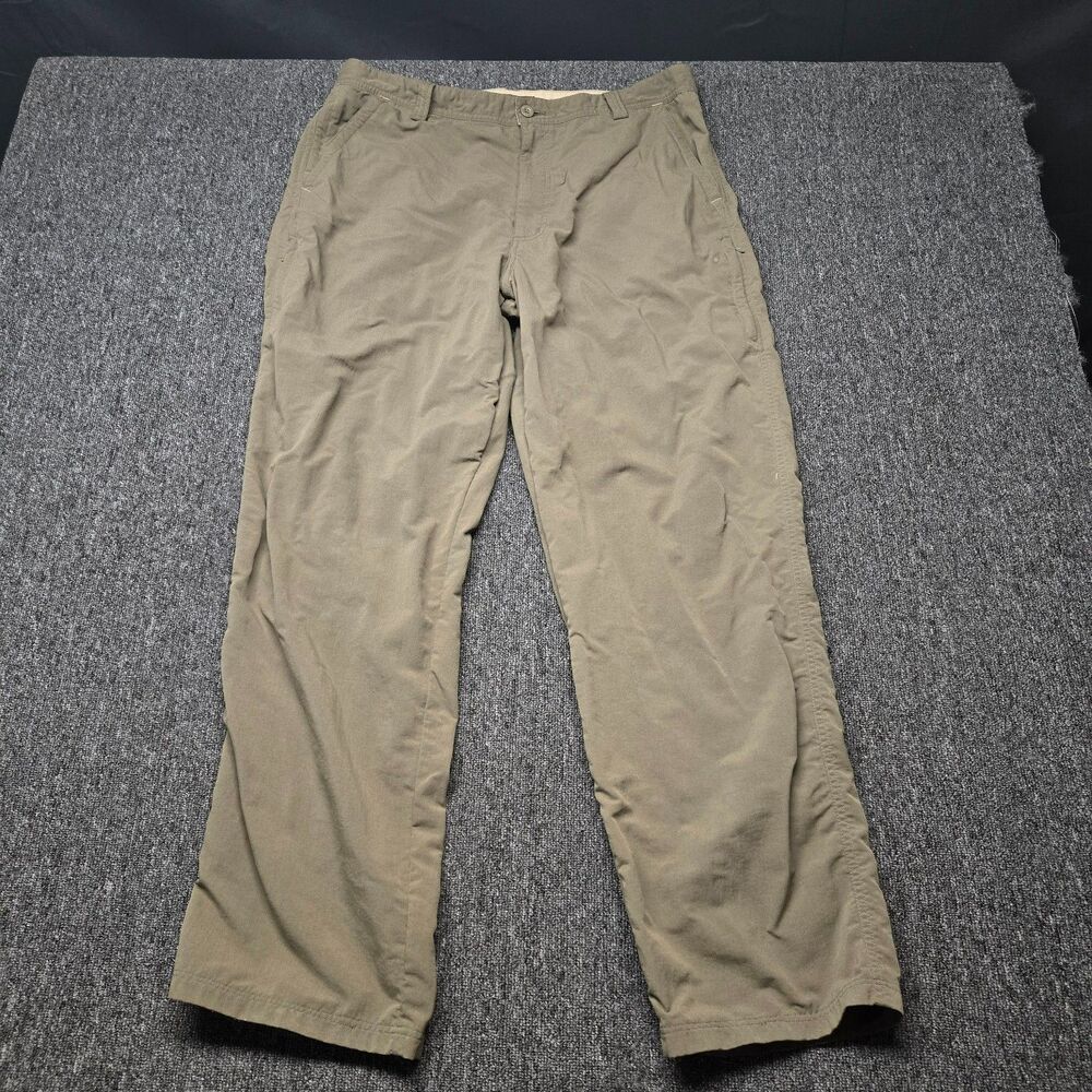 REI Hiking Pants Men’s 38 Green Nylon UPF Lightweight Outdoor Casual Gorpcore